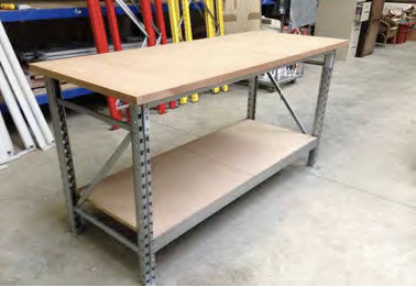 établi professionnel, plateau médium, visserie et pieds inclus, S.A.R.L Gotte Rayonnages