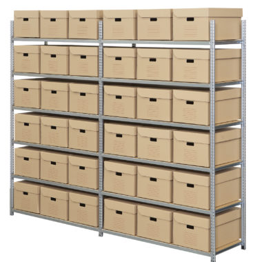 Rayonnages d'archives, rayonnages auto-stable profilé Gotte Rayonnages Stockage Rayonnages d'archive, stockage industriel, Gotte Rayonnages Rhône-Alpes, France